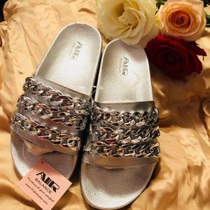 Silver sandals BRAND NEW